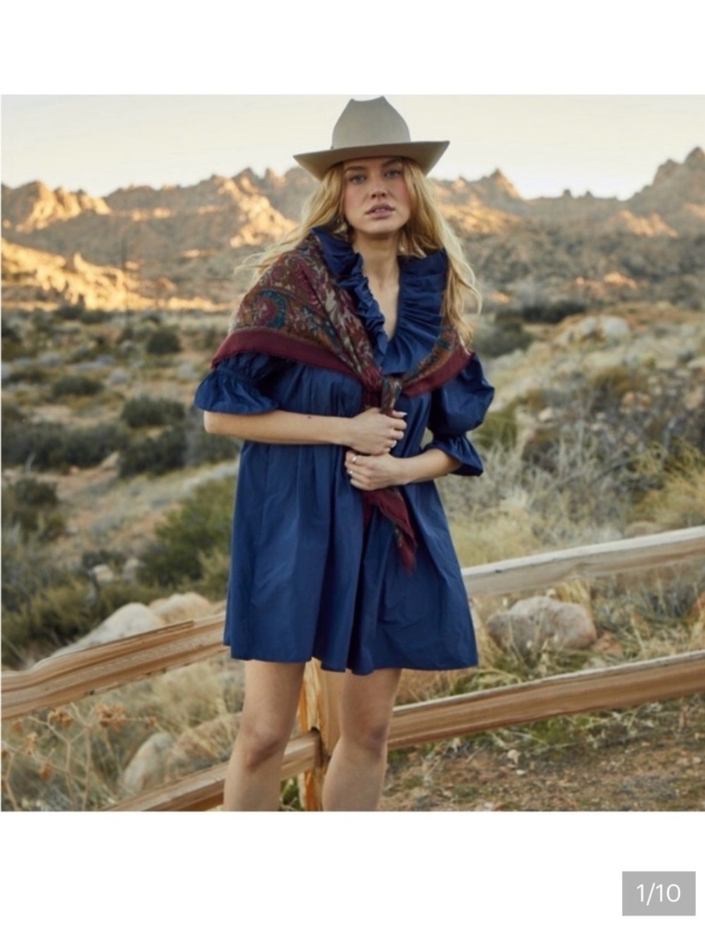 HUNTER BELL Navy Sullivan dress
